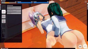 3D HENTAI cute lesbian play together