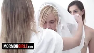 Three Mormon Teen Lesbian Beauties Licking Each Other – MormonGirlz